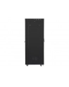 Szafa instalacyjna stojąca 19'' 42U 600x1000 czarna drzwi perforowane LCD Lanberg (flat pack) V2 - nr 20