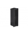 Szafa instalacyjna stojąca 19'' 42U 600x1000 czarna drzwi perforowane LCD Lanberg (flat pack) V2 - nr 6
