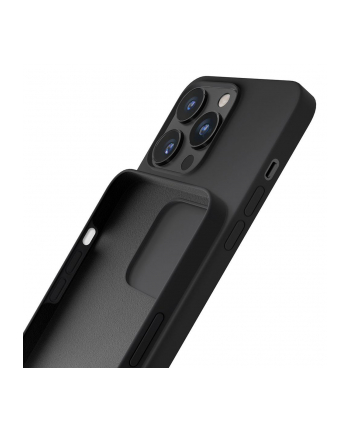3mk pczerwonyection Etui na telefon 3mk do Apple iPhone 15 Pro - silikonowe, czarne