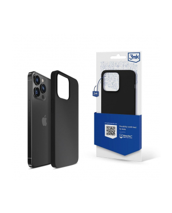 3mk pczerwonyection Etui na telefon 3mk do Apple iPhone 15 Pro - silikonowe, czarne