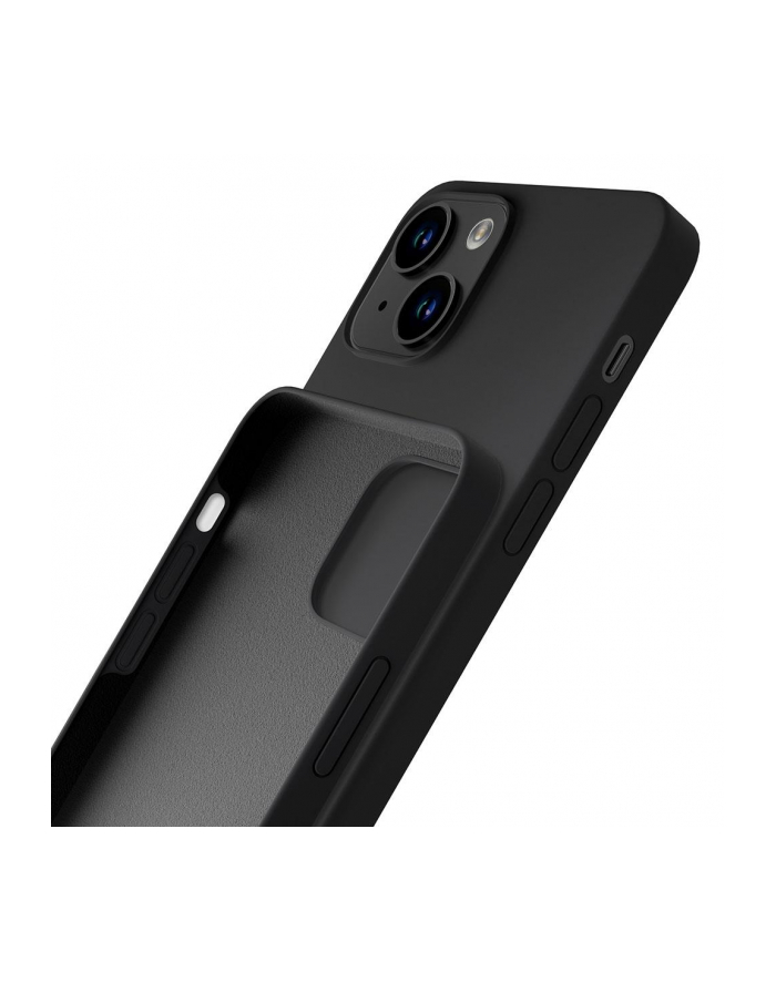 3mk pczerwonyection Etui na telefon 3mk do Apple iPhone 15 silikonowe, czarne główny