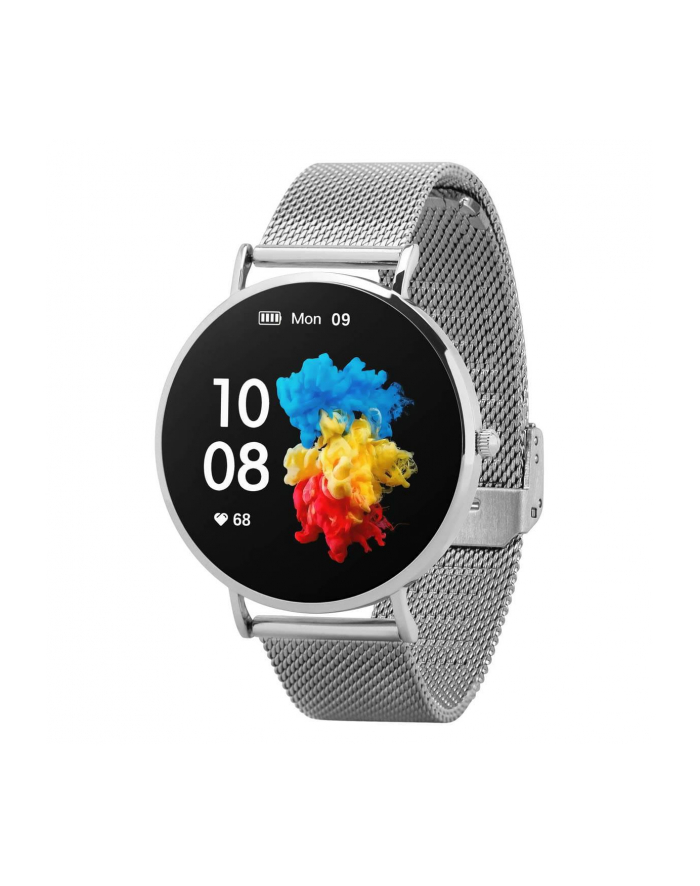 Smartwatch Garett Verona srebrny stalowy główny