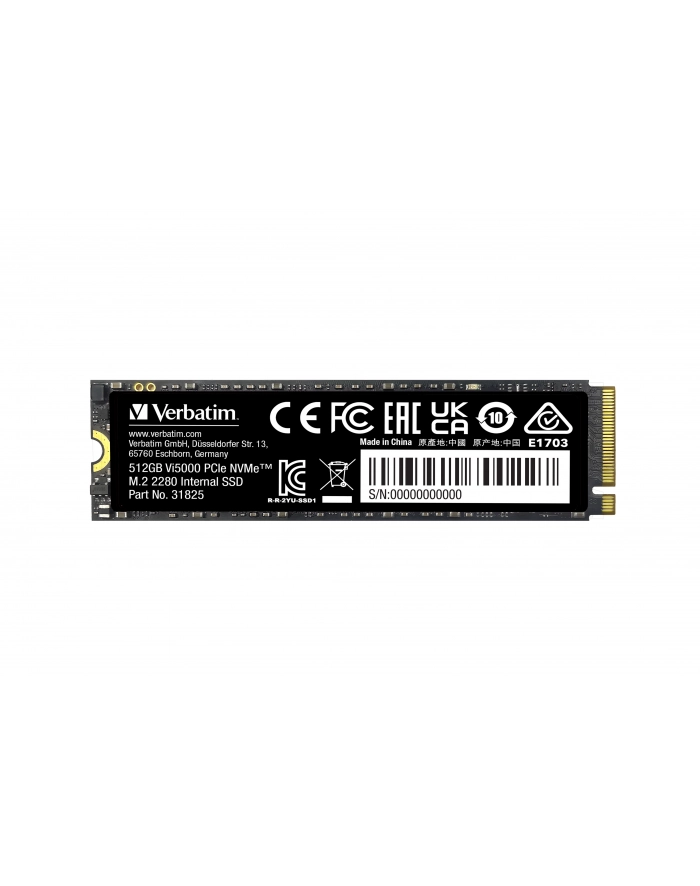 Dysk SSD Verbatim Vi5000 512GB M.2 PCIe Gen4 NVME 2280 (5000/2500 MB/s) główny