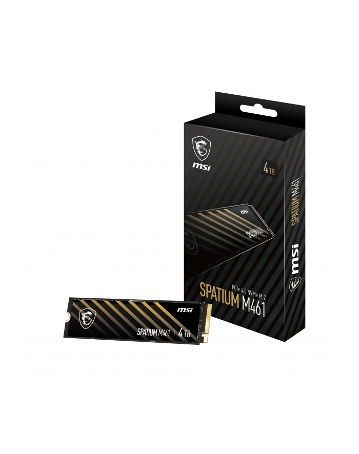 Dysk SSD MSI SPATIUM M461 4TB PCIe 4.0 NVMe M.2 2280 (5000/4200 MB/s) 3D NAND główny