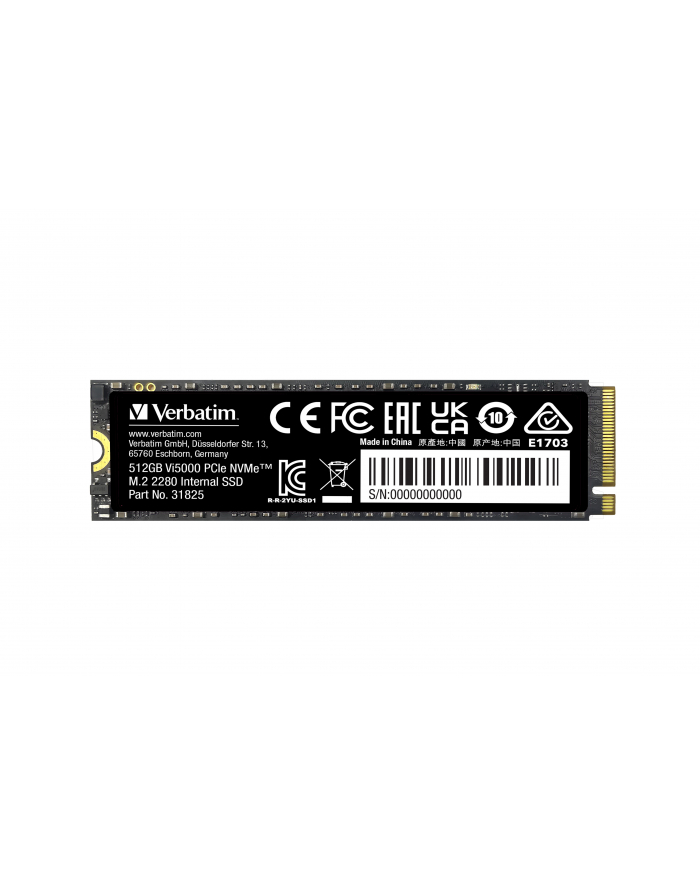 Dysk SSD Verbatim Vi5000 512GB M.2 PCIe Gen4 NVME 2280 (5000/2500 MB/s) główny