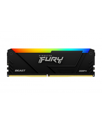 Pamięć DDR4 Kingston Fury Beast RGB 8GB (1x8GB) 2666MHz CL16 1,2V czarna