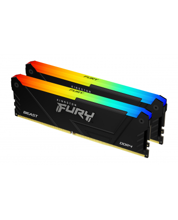 Pamięć DDR4 Kingston Fury Beast RGB 16GB (2x8GB) 3200MHz CL16 1,35V czarna