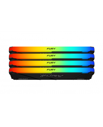 Pamięć DDR4 Kingston Fury Beast RGB 128GB (4x32GB) 3200MHz CL16 1,35V czarna