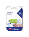 Pendrive Verbatim DataBar 32GB USB 2.0 Green - nr 8