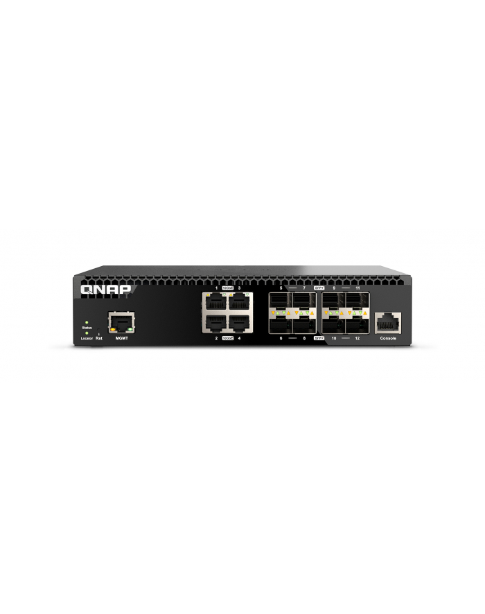 Switch zarządzalny QNAP QSW-M3212R-8S4T 4x 10GbE RJ45 8x 10GbE SFP+ główny