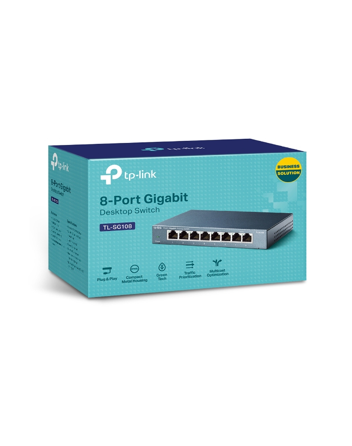 Switch niezarządzalny TP-Link TL-SG108 V9 8x10/100/1000Mb główny