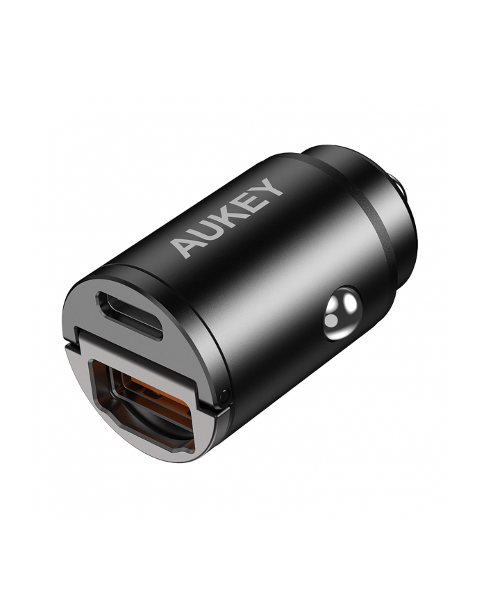 Ładowarka samochodowa Aukey CC-A3 BK USB-A i USB-C, PD 30W główny