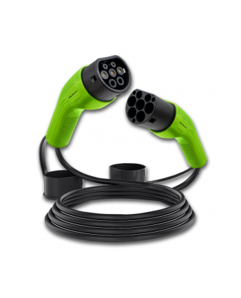 Kabel EV Qoltec do ładowania samochodu | 400V | 11kW | 16A | 5m