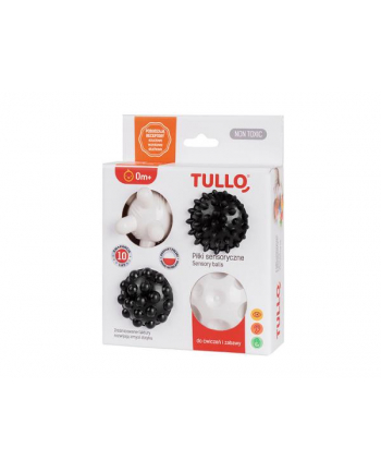 Piłki sensoryczne czarno-białe 4 elementy 461 TULLO
