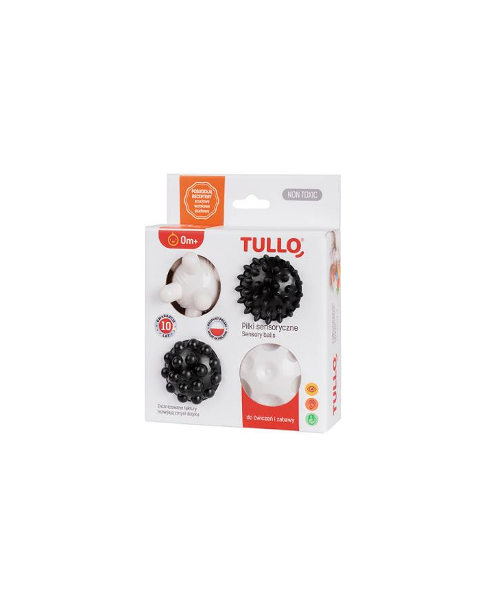 Piłki sensoryczne czarno-białe 4 elementy 461 TULLO główny