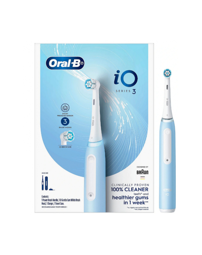 Szczoteczka magnetyczna Braun OralB iO 3N Ice Blue główny