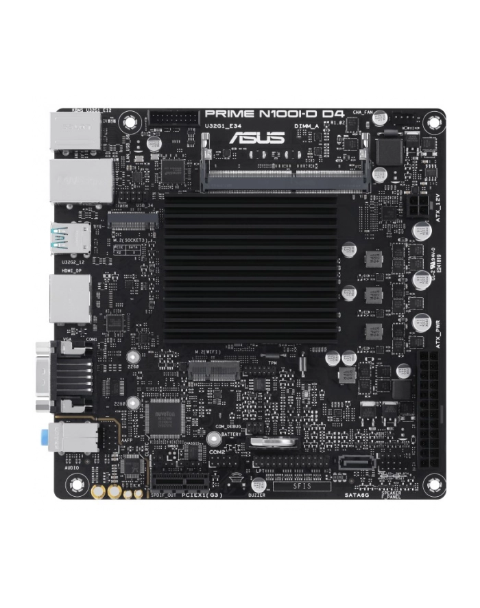 Płyta Asus PRIME N100I-D D4-CSM /N100/DDR4/SATA3/M.2/USB3.1/PCIe3.0/mITX główny
