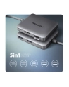axagon HMC-5HL Wieloportowy hub 2x USB-A, 4K HDMI, GLAN, USB 3.2 Gen 1, PD 100W, 15cm USB-C kabel - nr 16