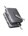 axagon HMC-5HL Wieloportowy hub 2x USB-A, 4K HDMI, GLAN, USB 3.2 Gen 1, PD 100W, 15cm USB-C kabel - nr 38