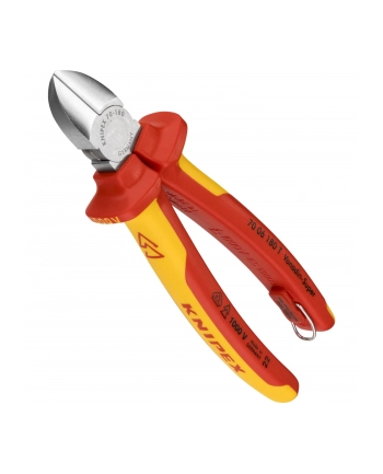 Knipex Szczypce tnące boczne z uchwytem zabezpieczającym (7006180T)
