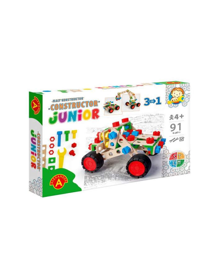 Mały Konstruktor Junior 3w1 OFF ROAD VEHICLE 91 elementów 2821 ALEXAND-ER główny
