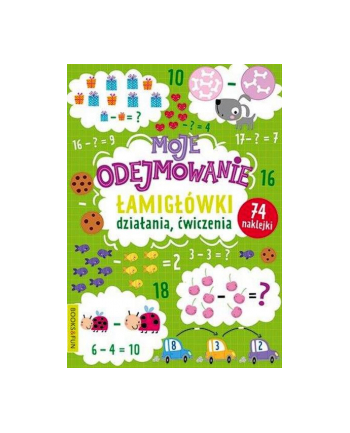 booksandfun Książeczka Moje odejmowanie. Łamigłówki, działania, ćwiczenia