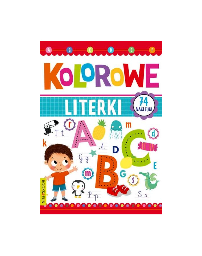 booksandfun Książeczka Kolorowe literki plus naklejki główny