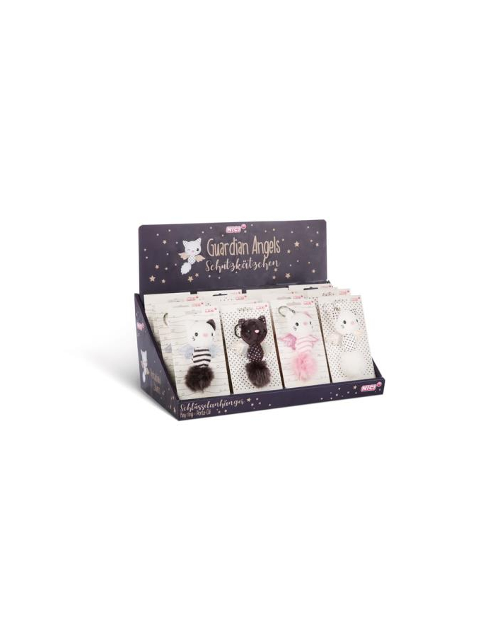 NICI 46040 Brelok na klucze Kot Guardian Angel 12cm 4 wzory display 16szt główny