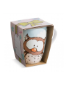 NICI 48938 Kubek porcelanowy sowa Oscar 310ml 10x8cm, papierowa banderola - nr 1