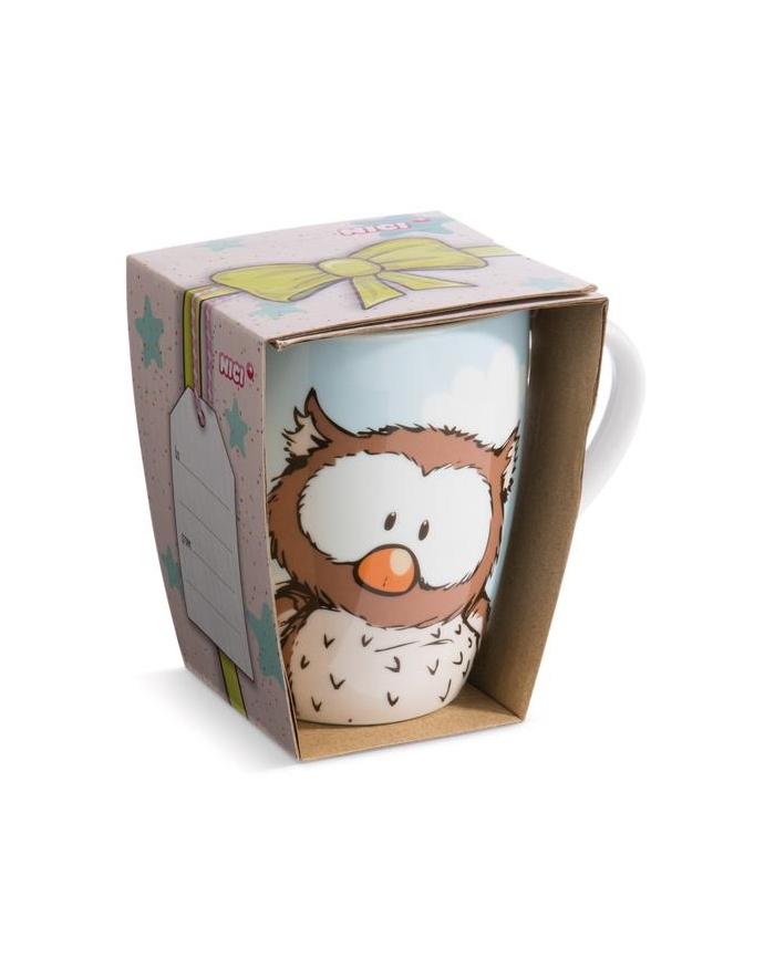NICI 48938 Kubek porcelanowy sowa Oscar 310ml 10x8cm, papierowa banderola główny