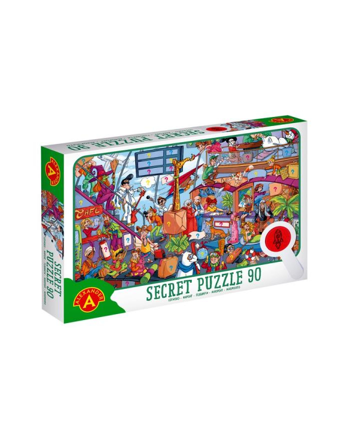 Puzzle obserwacyjne z lupą 90 el. Lotnisko 2756 ALEXAND-ER główny