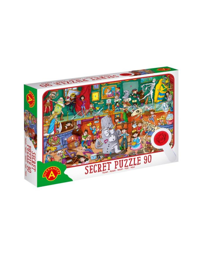 Puzzle obserwacyjne z lupą 90 el. Muzeum 2757 ALEXAND-ER główny