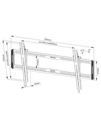 neomounts Uchwyt TV WL35-550BL18