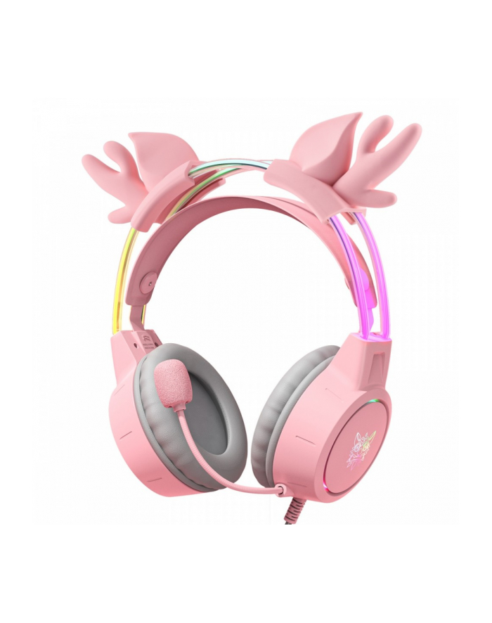 onikuma Słuchawki gamingowe X15 PRO Buckhorn różowe (przewodowe) główny