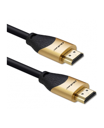 qoltec Kabel HDMI v2.1 Ultra High Speed 8K | 60Hz | 30AWG | 1m Złoty
