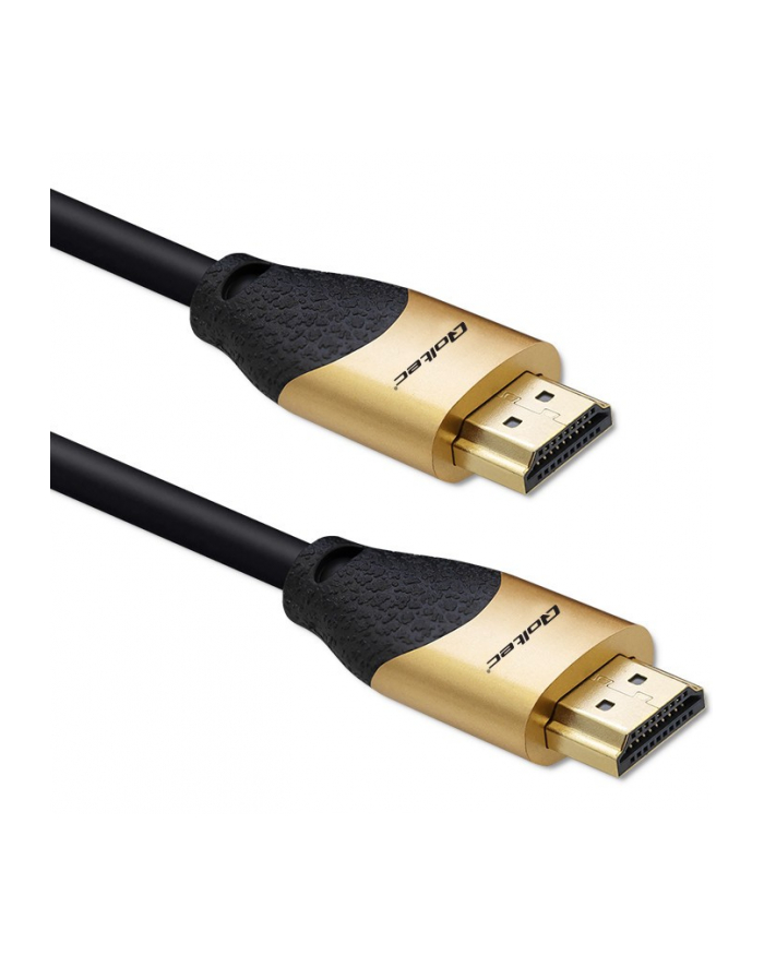 qoltec Kabel HDMI v2.1 Ultra High Speed 8K | 60Hz | 28AWG | 2m Złoty główny