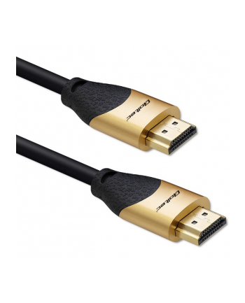 qoltec Kabel HDMI v2.1 Ultra High Speed 8K | 60Hz | 28AWG | 3m Złoty