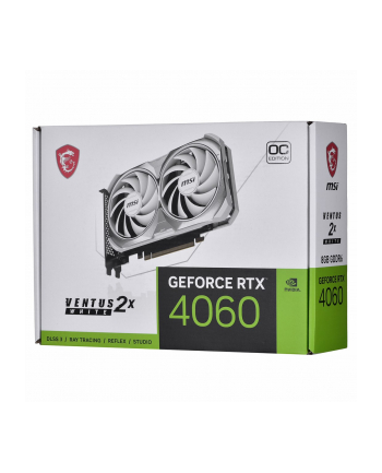 msi Karta graficzna RTX 4060 VENTUS 2X WHITE OC 8GB GDDR6 128bit