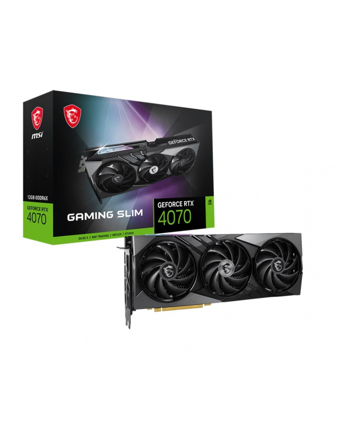msi Karta graficzna RTX 4070 Gaming Slim12G GDDRX6 192bit 3DP główny