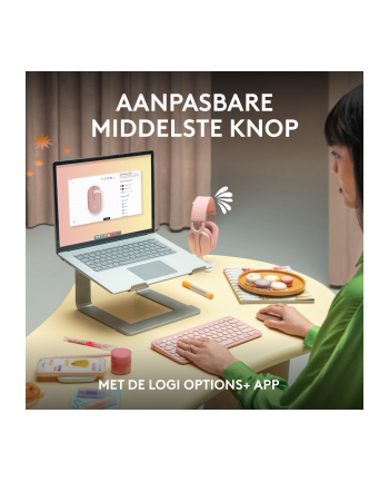 logitech Mysz bezprzewodowa M350s 910-007014 różowa nr 2