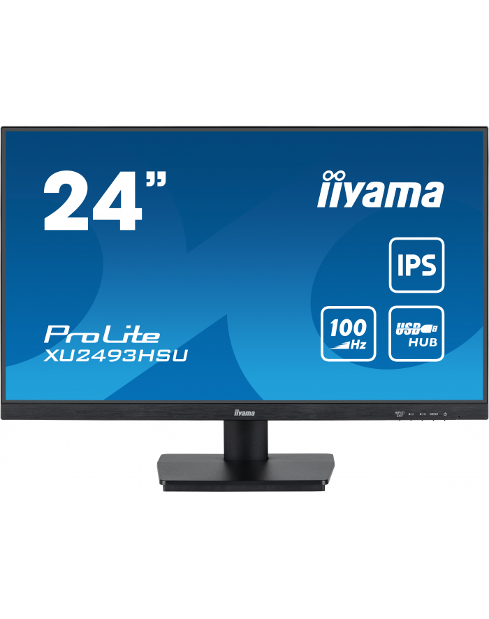 iiyama Monitor 23.8 cala  XU2493HSU-B6 IPS.HDMI.DP.2x2W.USBx2.FHD.SLIM.100Hz główny