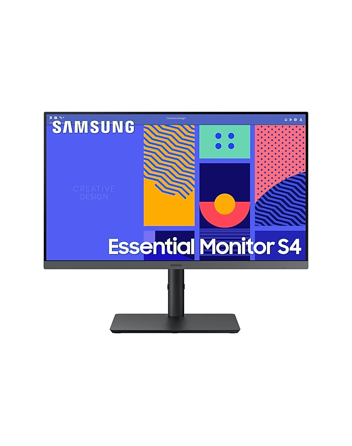 samsung Monitor 24 cale LS24C430GAUXEN IPS 1920x1080 FHD 16:9 1xD-sub 1xHDMI 1xDP 4xUSB 3.0 4ms 100Hz HAS+PIVOT płaski 3 lata on-site główny