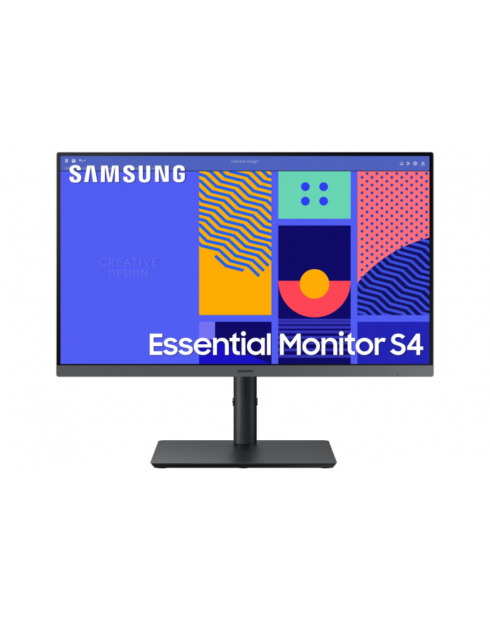 samsung Monitor 24 cale LS24C430GAUXEN IPS 1920x1080 FHD 16:9 1xD-sub 1xHDMI 1xDP 4xUSB 3.0 4ms 100Hz HAS+PIVOT płaski 3 lata on-site główny