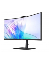 samsung Monitor 34 cale LS34C652VAUXEN VA 3440x1440 UWQHD 21:9 1xHDMI 1xDP 1xUSB-C (90W) 2xUSB 3.0 LAN (RJ45) 5ms HAS Webcam głośniki zakrzywiony 3yrs on-site - nr 15