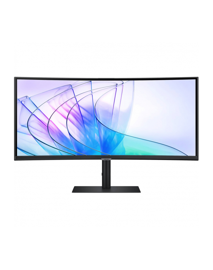 samsung Monitor 34 cale LS34C652VAUXEN VA 3440x1440 UWQHD 21:9 1xHDMI 1xDP 1xUSB-C (90W) 2xUSB 3.0 LAN (RJ45) 5ms HAS Webcam głośniki zakrzywiony 3yrs on-site główny