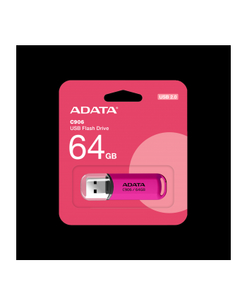 adata Pendrive C906 64GB USB2.0 różowy