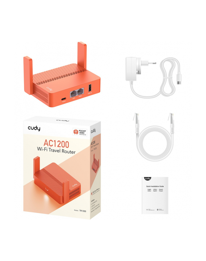 cudy Router TR1200 VPN Travel AC1200 główny