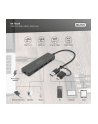 digitus Hub USB 3.0/Koncentrator 4-portowy SlimLine USB A + adapter USB-C 5Gbps, złącze zasilania USB-C - nr 4