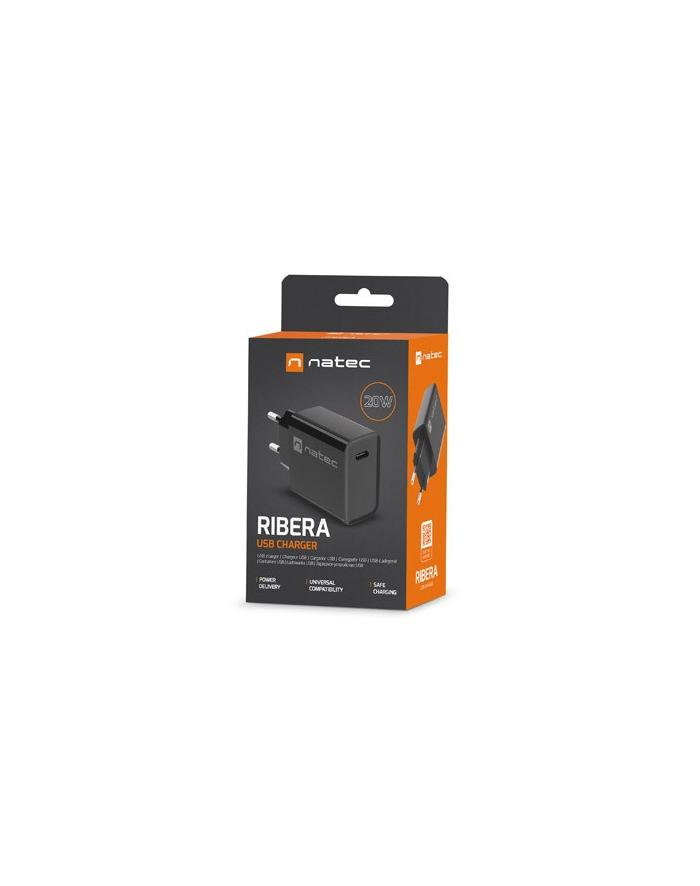 natec Ładowarka sieciowa Ribera 1x USB-C 20W Czarna główny