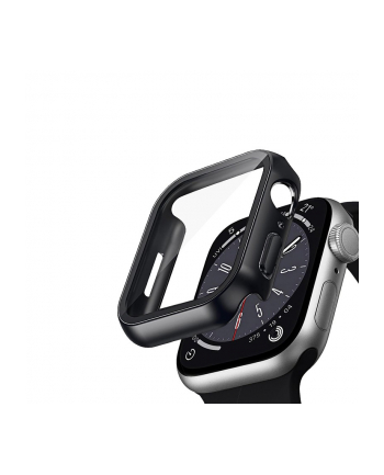 crong Etui ze szkłem Hybrid Watch Case Apple Watch 41mm Czarne